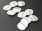 10 20mm White Flat Round Vintage Cultura Pearls Plastic Coin Beads